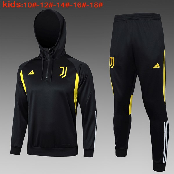 Ninos Sudadera Con Capucha Juventus 2024 Negro 2